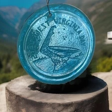 Blenko Glass Suncatcher - WV Day 2024 - Turquoise