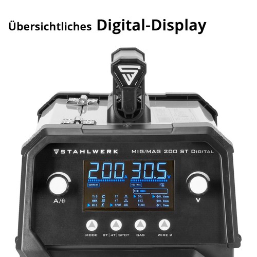 STAHLWERK welding machine MIG MAG 200 ST Digital IGBT shielding gas inverter wit - Picture 4 of 16