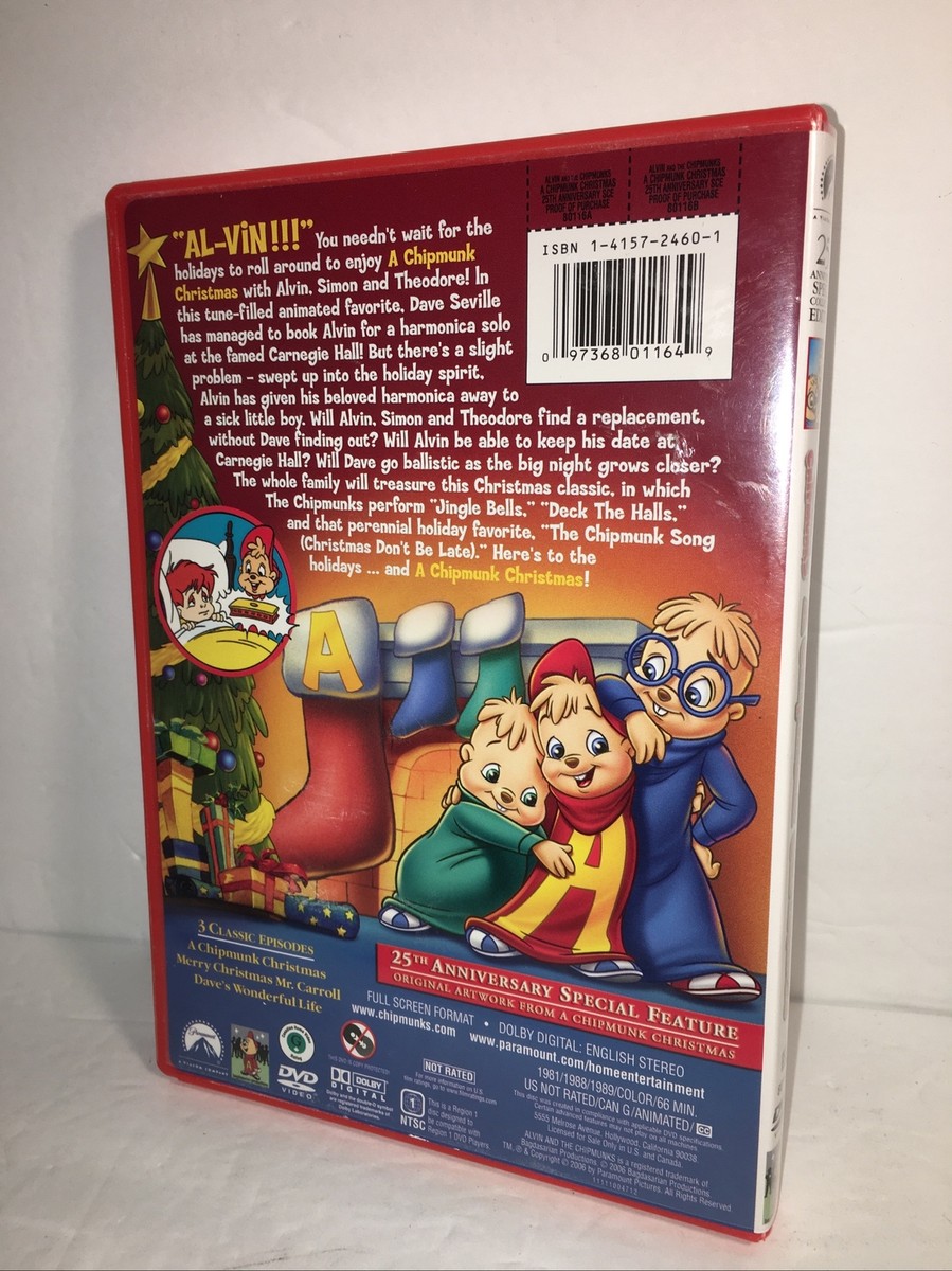 Alvin & the Chipmunks A Chipmunk Christmas DVD/CD 2006, 2-Disc