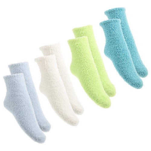 4 Pairs of Winter Socks Cartoon Thermal Medium Tube Socks Thick Warm Casual - Picture 7 of 12