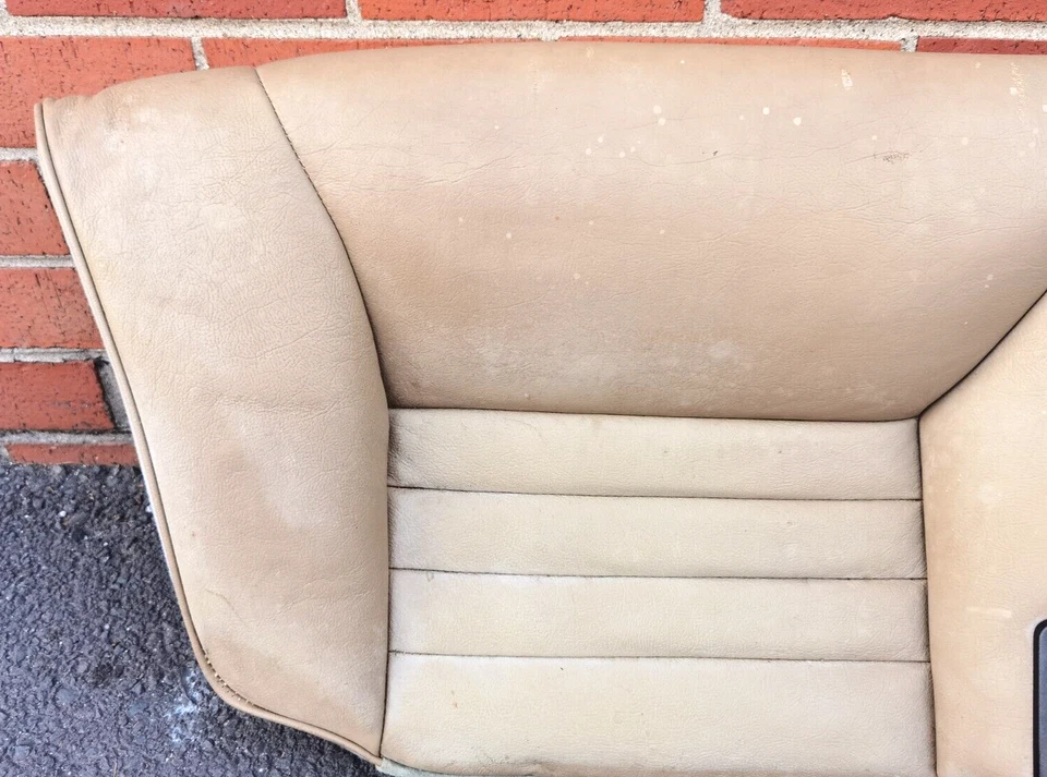 1988 JAGUAR XJS COUPE V12 OEM LEATHER REAR UPPER LOWER SEATS SEAT USED OEM - Image 3 of 4