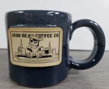 Iron Bean Coffee 2023 WORK HARD Mug 183 OF 225 GRAY TOP  & BLUE NEW