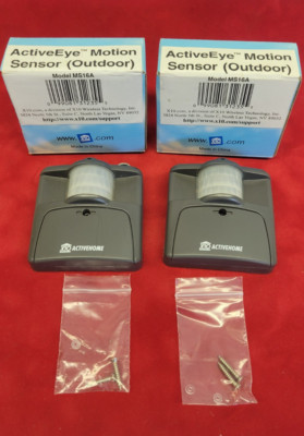 (lot of 2) MS16A ActiveEye Outdoor Motion Sensors - 1 NEW  1 used