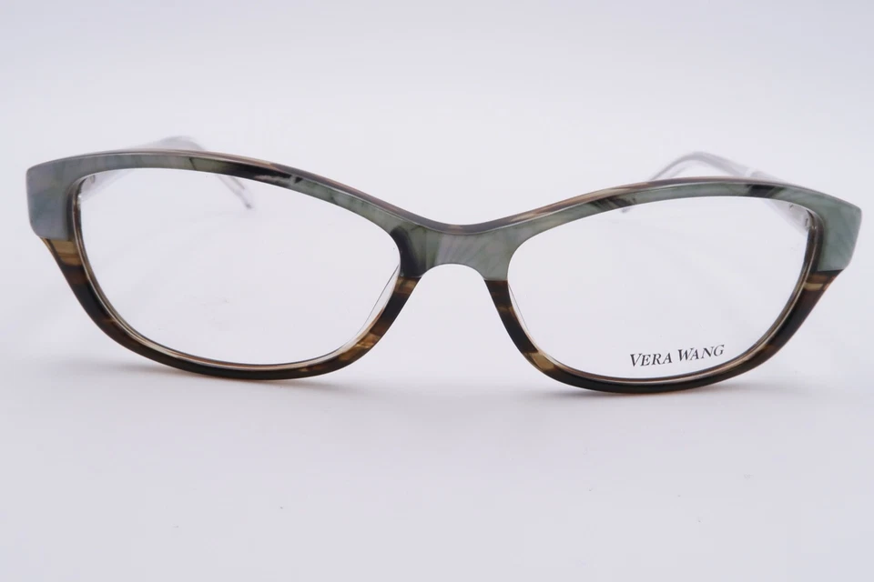 NOS Vera Wang V318 Eyeglasses FRAMES TO Green 52[]15-135 Brown Tortoise F780 - Image 2 of 4