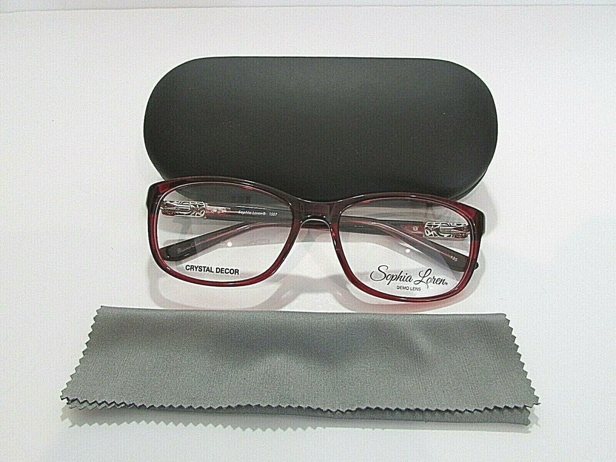 NWT WOMEN\'S SOPHIA LORENS EYEGLASS FRAMES BEAU RIVAGE BURGUNDY Sophia Loren Women main image 4