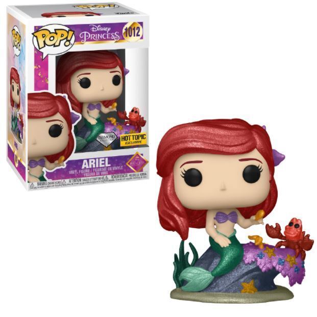 Funko Pop! Colección De Diamantes Disney Princesa Sirenita Ariel Tema Candente Excelente