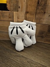 Disney Parks Resort White Mickey Mouse Minnie Gloves Plush Hands Wave Child M