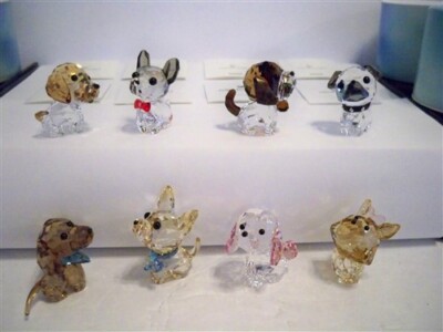 SWAROVSKI PUPPY COLLECTION 8 PIECE SET | eBay