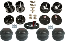 3/8" Front & Rear Air Ride Suspension Bag & Bracket Kit Fits 1963-1964 Cadillac