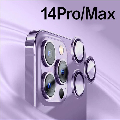 AU Fit iPhone 16 15 14 13 Pro Max Metal Ring Glass Screen Camera Lens Protector - Picture 21 of 29
