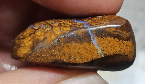 Boulder Opal Rub Parcel Koroit Nuez Piel Matriz Lapidaria 399.6 Ct Áspero Australia - Imagen 12 de 23