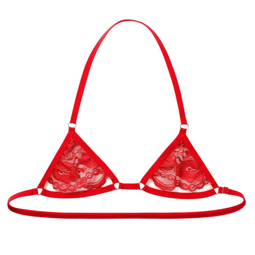Adult Mens Lace Bralette Bra Lingerie Cross Dresser Unlined Underwear Crop Tops - Picture 44 of 54