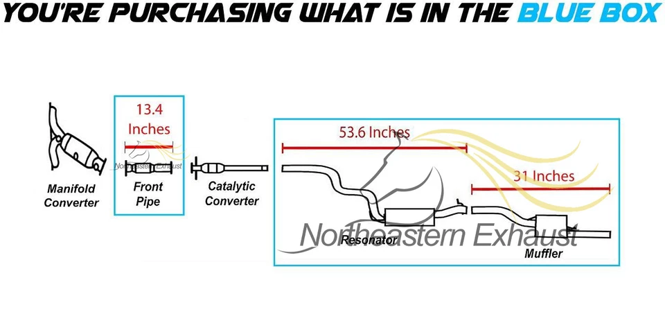 Sistema de escape silenciador resonador tubo flexible delantero se adapta a: Ford Focus 2006-2007 2,0 L Foto 3 de 4