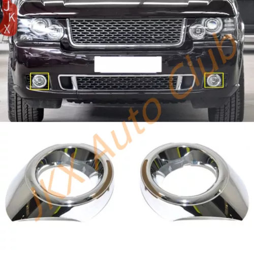 Pair Front Bumper Fog Light Lamp Cover Trim For Land Rover Range Rover 2010-2012 - Picture 6 of 6