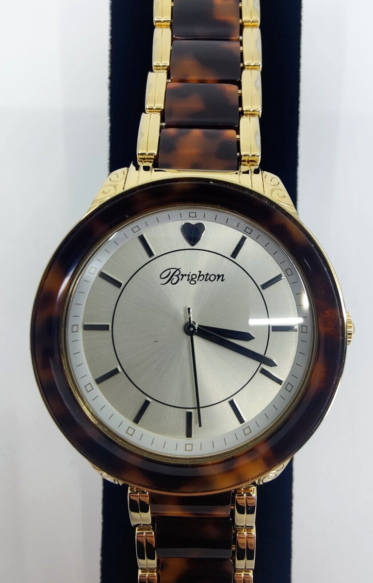 Brighton Carpenteria Watch-Tortoiseshell & gold tone w  display picture 2