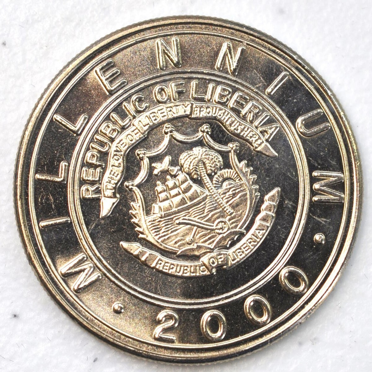 2000 Liberia $5 UNC 12 China Zodiac Coin Set 2000年未流通$5全套十