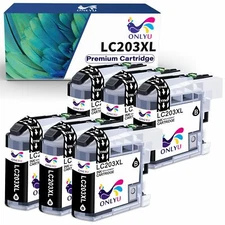 6pk LC-203 XL Ink Black For Brother MFC-J460dw MFC-J480dw MFC-J485dw J880DW
