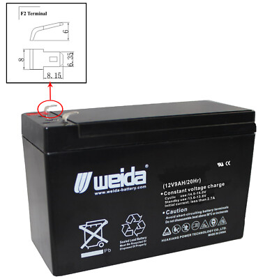 NEW 12V 9AH SLA Battery for Razor e200, e200s, e225, e300, e300s, e325