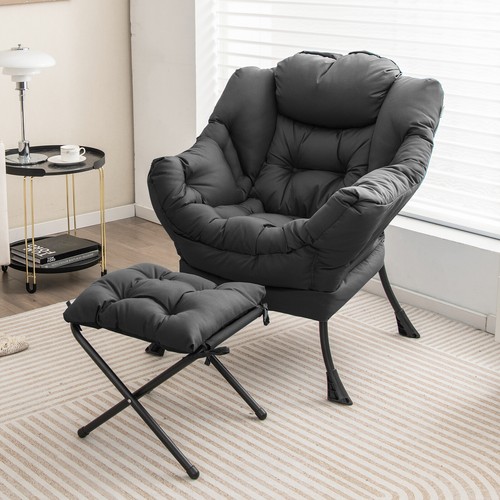 Lazy Chair Sofa Armchair Lounge Chaise Upholstered Single Sofa Indoor Soft Seat - Picture 13 of 34