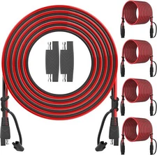 OYMSAE 25Feet SAE to Extension Cable Quick Disconnect 25FT(16AWG), 4 Pack 