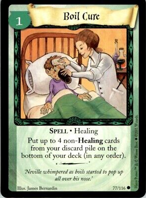 Wizards Harry Potter Trading Card Game 01 Boil Cure Spell No 77 Ebay