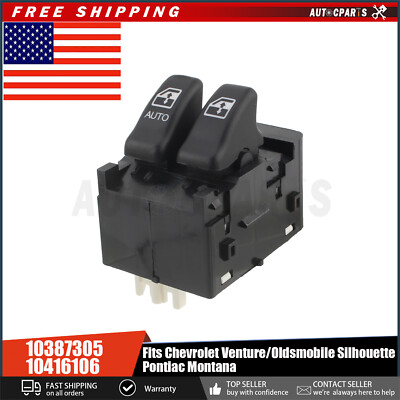 10387305 10416106 Window Switch Power Front Pair Kit Fits For Chevrolet Pontiac