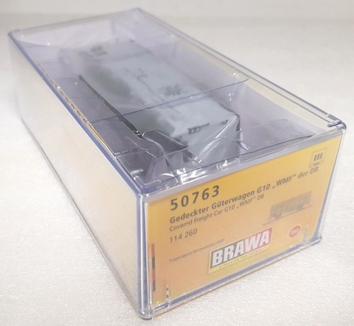 Brawa 50763, gedeckter Güterwagen G10 der DB, "WMF", Ep. III, H0, NEU&OVP - Picture 2 of 3