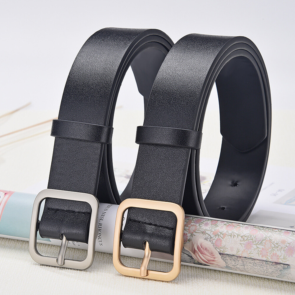 Square Buckle Women Waistband Jeans Decorative Waist Belt  display picture 1
