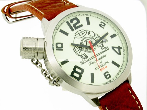 XXL German U-Boot Crown Protection Automatic DATE T0122 - Picture 4 of 5