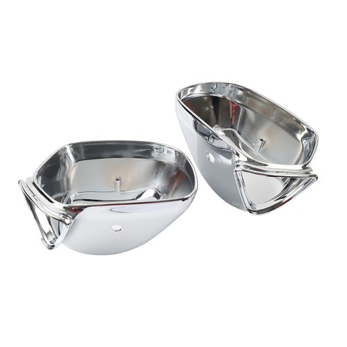 Rear View Side Mirror Housing Case Cover For Honda GL1800 GOLDWING 01-11 Chrome - Picture 8 of 9