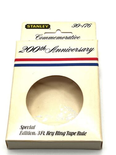 NOS VINTAGE Stanley 200th Anniversary Liberty Bell 3' Tape Measure w/Box - Works - Picture 11 of 14
