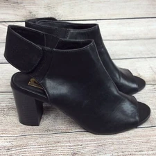 R2 Footwear Faye Slingback Mule Heels Womens Size 7 Open Toe Bootie Faux Leather