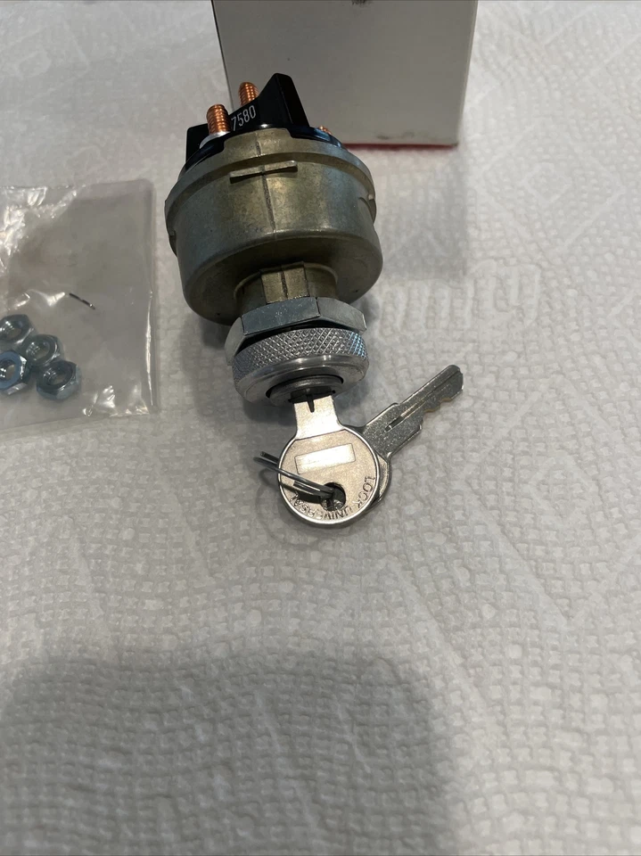 Interruptor de encendido NORS con llaves 1967 Jeep CJ5A CJ6A 65-69 DJ5 66-72 CJ5 CJ6 Foto 3 de 4