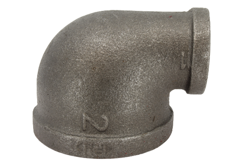 Black Malleable Iron Reducing Elbow Pipe Fitting (BSP) - Picture 40 of 48