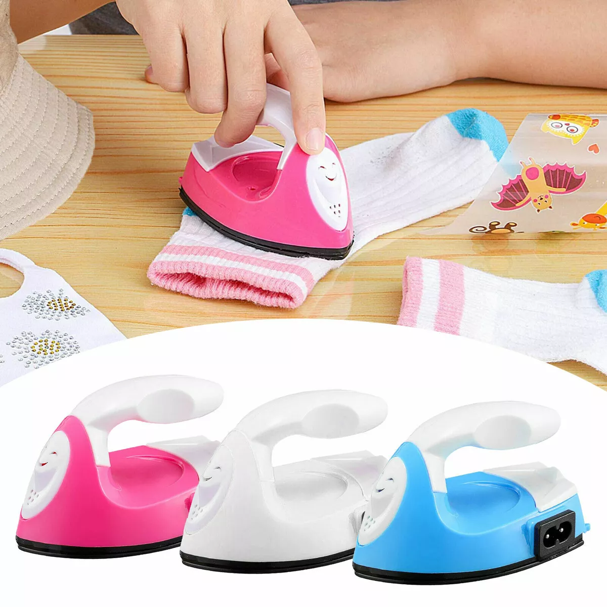 Mini Heat Press Machine Small Electric Iron Shoes Hats Heat Transfer Craft