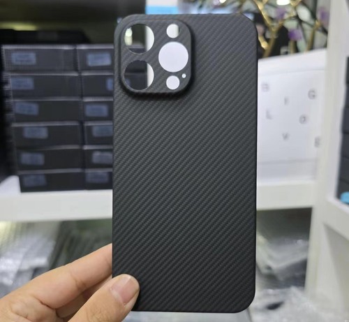 Fr iPhone 14 15 16 Pro Max Genuine Carbon Fiber Slim Light Cover Shockproof Case - Picture 13 of 23