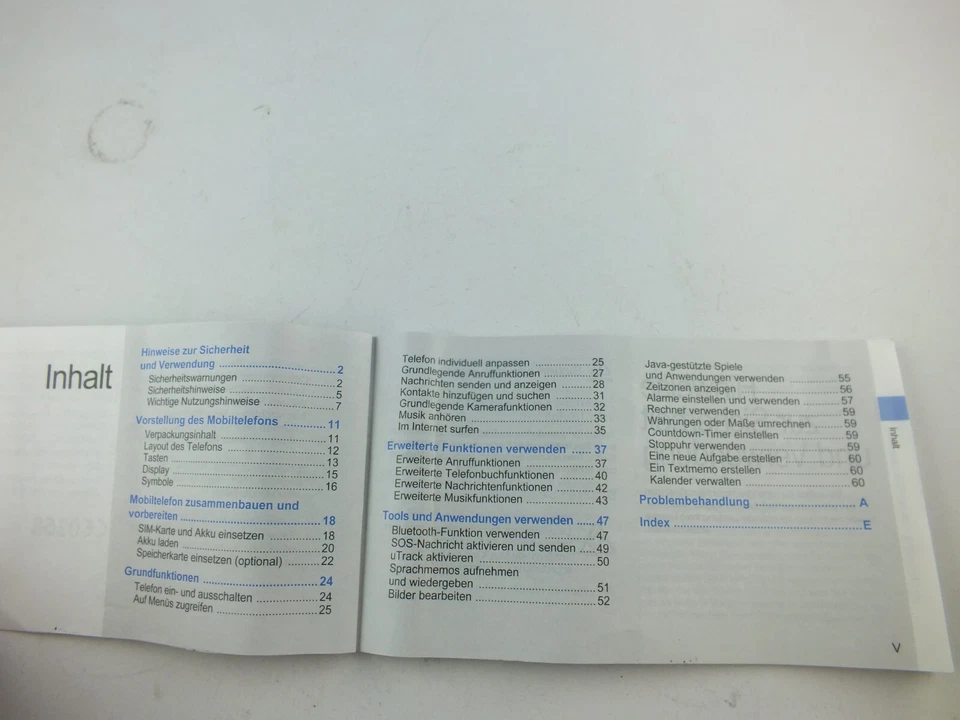 Original Samsung SGH B2100 Benutzerhandbuch Bedienungsanleitung Anleitung Deu - Bild 4 von 4