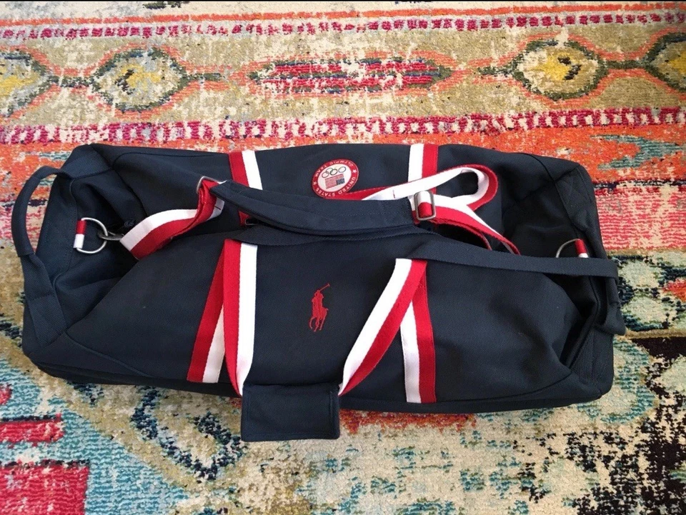 Ralph Lauren London Wheeled Olympic Duffle Bag Athlete Owned Limited Edition - Image 2 of 4