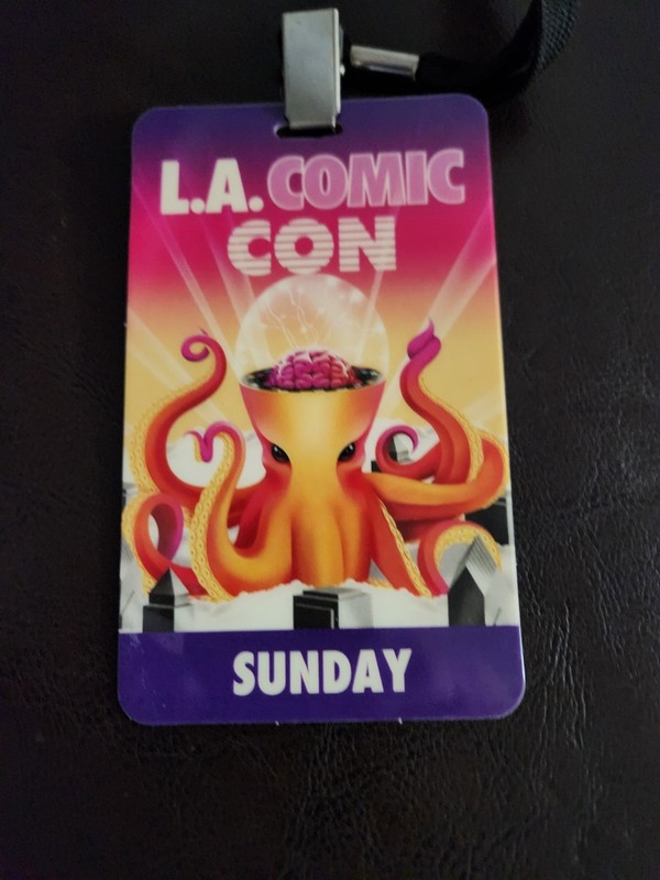(2) L.A. Comic Con - SATURDAY BADGES & LANYARD - December 2023 - Los Angeles, CA
