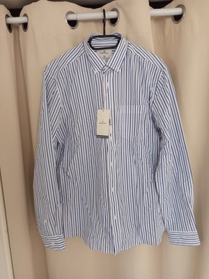 NEU Springfield Herren Hemd Gr.M - Gestreift, Maritim, Button Down, Popelin 