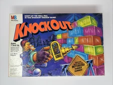 Knockout Board Game - 1991 Milton Bradley - Complete W/ Working Rammer Hammer
