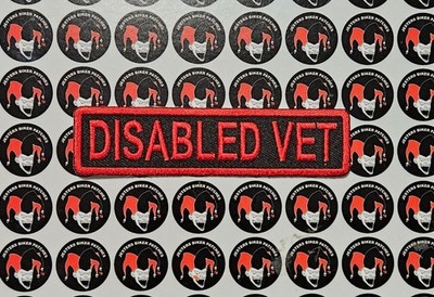 Disabled Veteran Embroidered Patch MW026
