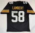 Jack Lambert Signed Pittsburgh Football Jersey HOF 90 Auto COA