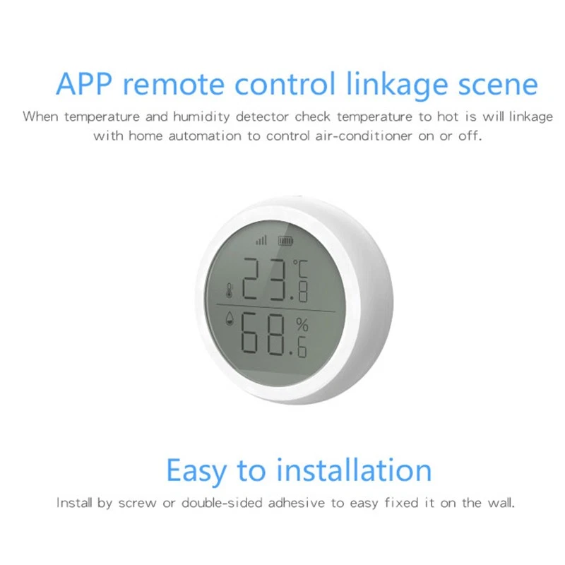 Mobile Phone Remote Monitoring Home Smart Temperature Humidity Sensor Detector - Image 3 of 4