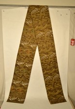 Antique Vintage Japanese Silk Embroidered Kimono Maru Obi 148" Long