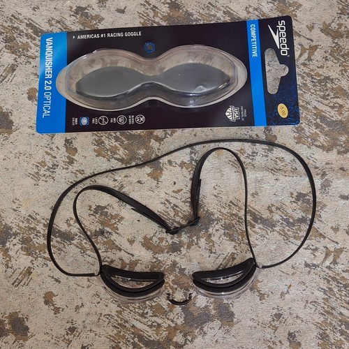 Speedo Vanquisher 2.0 optische Schutzbrille -5,00 klar mit Sugar Plum Badekappe Erwachsene - Bild 11 von 14