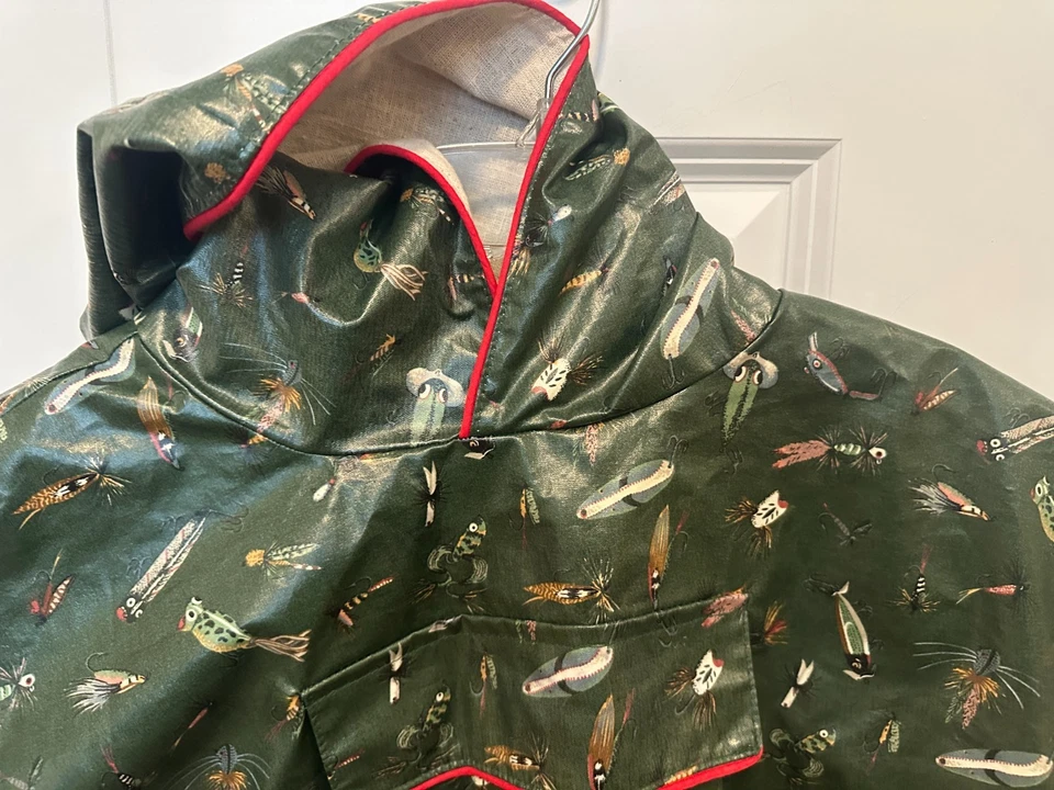 Poncho Orvis Vintage Talla S/M Pesca con Mosca Camuflaje **Excelente** Foto 3 de 4
