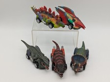 Vivid Dinosaur Toy Pull Back Cars Dino Toys Lot of 5