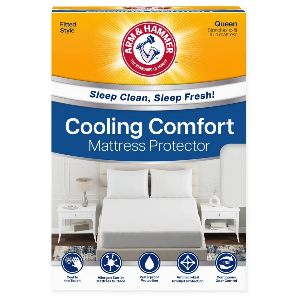 Arm & Hammer Queen Cooling Comfort Mattress Protector