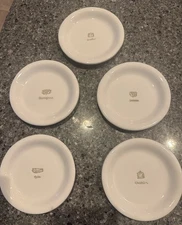 Williams Sonoma Set 5 Appetizer Cheese Plates Serving